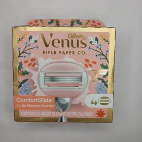 Venus 047400706095 Rifle Paper Co. Deluxe Vanilla Macaron Razor Blade Refills - 4ct New