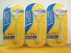 Ew1366r Venus Lot 3 Razor Cartridges Olay Gillette -