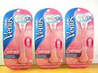 Ew1915r Venus - 3 Embrace Razors 6 Gillette Cartridges