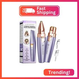 Vg-102 Vg Vogcrest Eyebrow And Facial Trimmer 2-in-1 Rechargeable Hair Removal &