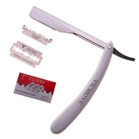 Vicmove 675663185328 Professional Barber Straight Edge Razor Safety With 20-pack Derby Blades - 10