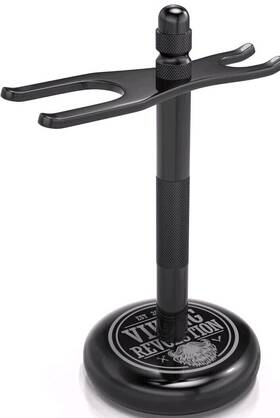 00850007205652 Viking Revolution Black Safety Razor Holder And Shaving Stand Just The