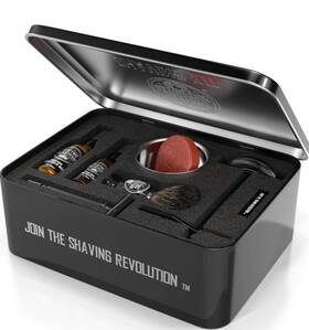 Viking Revolution 705354000804 Luxury Safety Razor Shaving Kit - Includes Double Edge Stand Bowl