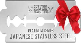 Viking Revolution 744759133922 50 Count Double Edge Razor Blades - Mens Safety For Shaving Platinum Japanes
