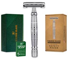 Vikings Blade 313102919959 Double Edge Safety Razor For Men 5 Swedish Steel Blades