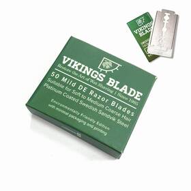 Vikings Blade 445010684605 Double Edge Safety Razor Blades 50x Mild And Gentle
