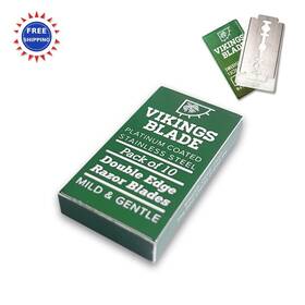 Vb-rb1-10p Vikings Blade Double Edge Safety Razor Blades 10x Swedish Steel Platinum