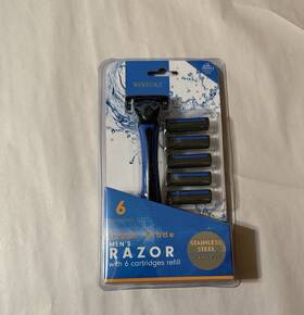 Vivitar 681066273180 Mens 6- Blade Razor Aloe And Vitamin E New Vivitar 681066273180 Mens 6- Blade Razor Aloe And Vitamin E New