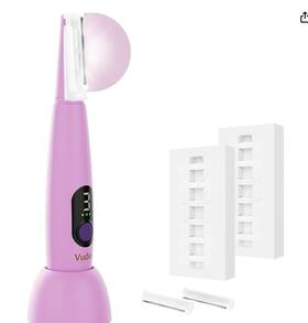 Vudex 751654888017 Sonic Smooth Dermaplane Razor For Women Facial Peach Fuzz Remove - Hair