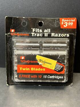 Walgreens 049022033429 15 Brand Cartridges For All Trac Ii Razors
