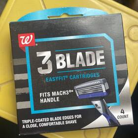 Mach3 Walgreens 049022130463 3 Blade Easyfit Cartridges 4 Pack Fits