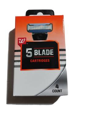 Walgreens 049022130500 Mens 5 Blade Shaving Cartridges 4 Count