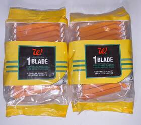 Walgreens 195602034475 1 Blade Disposable Razors For Sensitive Skin 24 Count Lot Of 2