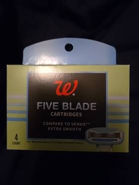 Walgreens 195602034505 5 Blade 4 Count Nib. Compare To Inch Venus Extra Smooth