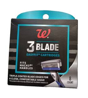 Mach3 Walgreens 195602034512 3 Blade With 8 Cartridge Fits Handles
