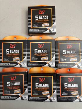 Walgreens 195602034529 7x 5 Blade Easyfit Cartridges With Trimmer. 8 Each
