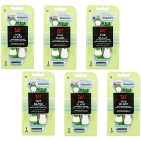 Walgreens 195602038930 6 Packs Five Blade Razor 3 Per Pack Total 18 Disposable Razors