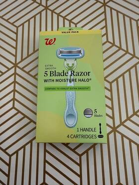 Walgreens 195602044115 Extra Smooth 5 Blade Razor Womens Moisture Halo Venus