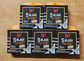 592049 Walgreens 5x 5 Blade Easyfit Cartridge Set With Trimmer 8 Count Each Fusion Care