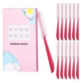 Bt-111 Wangssolid 12 Pcs Eyebrow Razor Face Razors For Women And Men Grooming Exfoliating Der