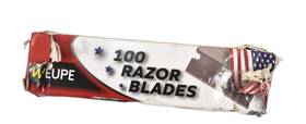 Weupe 061040490171 Single Edge Razor Blades 100 Pack Super Sharp Fits Standard Scrapers
