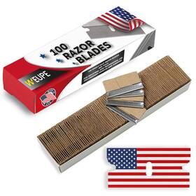 Weupe 313114510595 Razor Blades Utility Single Edge 100 Pack Blade Scraper Ref