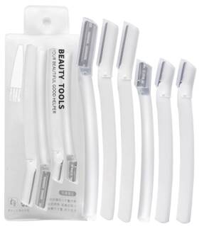 Er-zj04 Whalrace Eyebrow Razor For Women And Men 6pcs Dermaplane Dermaplaning Tool Qui