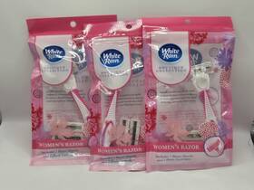 White Rain 810020286281 Womans Razors - Boutique Collection-3 Packs 1 Handle/3 Blades Ea