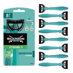 Wilkinson 027800010509 Sword - Xtreme 3 For Men Sensitive Pack Of 8 Disposable Razors