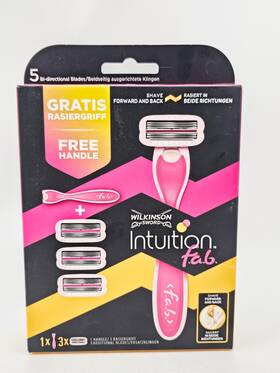 Wilkinson 027800406234 Sword Intuition Fab Disposable Razor 1 Handle 3 Refills Fits Schick