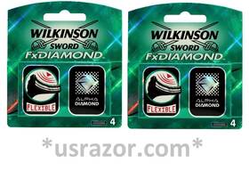 212360 Wilkinson 8 Fx Diamond Blades Fit Schick Tracer Razor Cartridges Refills Shaver