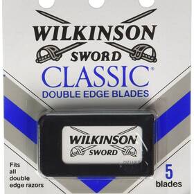 74809903008 Wilkinson Sword Classic Stainless Steel Double Edge Razor Blades 5 Count