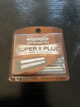 Wilkinson Sword 041058004004 Twin Ii Plus Blades Super 10 Cartridge Refill. For Trac And Atra