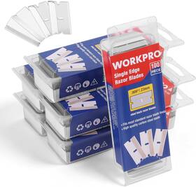 Workpro 445009855856 600-pack Single Razor Edge Blades Industrial Scraper High
