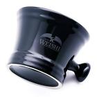 Ws-bowl-us Weishi Black Porcelain Shaving Soap Bowl With Handle Mug For