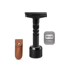 Wxoxhe Pu-x25w-gcku 6speed Adjustable Dualblade Safety Razor With 10 Platinumcoated Stainless Ste