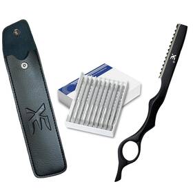Xe Xpert Excellence 742968526702 Hair Styling Barber Thinning Razor Black With 10 Edges