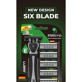 Xmicro004 Xmicro 747973840584 Razor For Men 1 7 Blade Refills German Stainless Steel Vitamin E