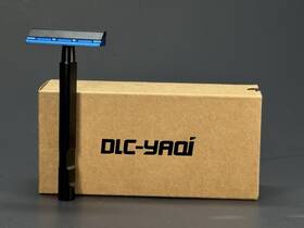 2476-b Yaqi 00430 Black Blue Tachi Aluminum Shaving One Blade Single Edge Safety Razor
