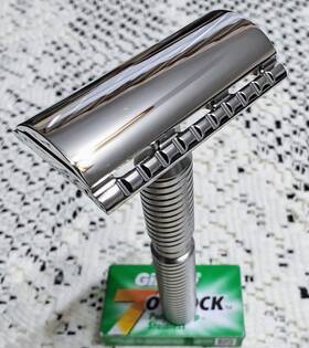 Srh052 Yaqi Rare Thalia Polished 316 Ss Razor Head Handle Blades