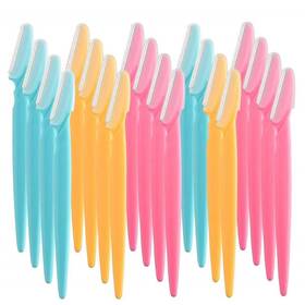 Yzooiyl 653445830901 24pcs Eyebrow Facial Hair Razors 24 Count Pack Of 1 Blue Pink