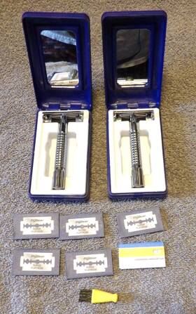 Ni-997 Zhejlong 2 New Double Edge Razor Travel Kits