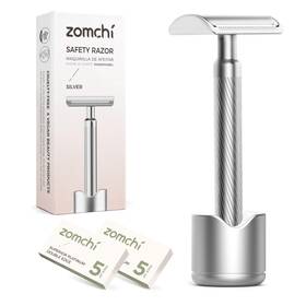 Zomchi 196852358878 Double Edge Safety Razor For Men And Women Premium Metal With 10