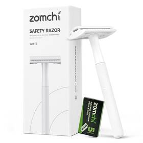 Zomchi 644925547877 Double Edge Safety Razor For Men And Women Metal With 5 Safe