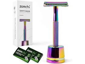 Zomchi 757350697083 Womens Safety Razor With Blades Rainbow 1 Count Pack Of