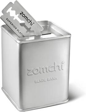Bb-003 Zomchi Razor Blade Bank For Safety Storagement Used Silver
