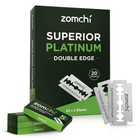 Bl-100 Zomchi Double Edge Razor Blades 100 Counts Safety Count Pack Of 1