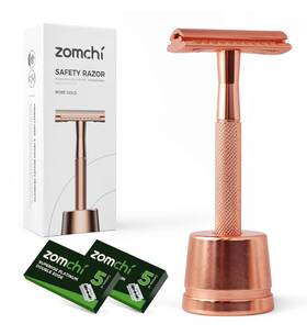 Rz-008-rainbow-stand Zomchi Safety Razor For Women Mens Single Blade With A Stand 10 Blad