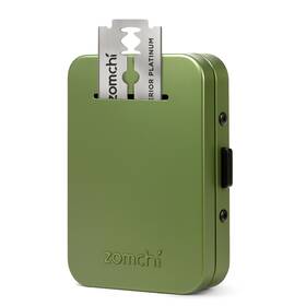 Tbb-002 Zomchi Razor Blade Bank For Used Double Edge Safety Blades Olive Green
