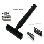 4" Long Double Edge Safety Razor For Men's Beard Clean Shave + 5 Shaving Blades. Fixed Price $13.49.